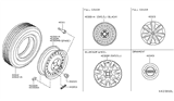 Diagram for 2012 Nissan Versa Lug Nuts - 40224-EJ20A