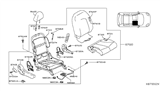 Diagram for 2016 Nissan Versa Note Seat Cushion - 87311-9KN0A