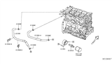 Diagram for 2012 Nissan Versa Engine Oil Cooler - 21305-1KA0A