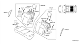 Diagram for 2016 Nissan Versa Seat Cushion - 88300-9KF1B