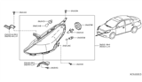 Diagram for 2014 Nissan Versa Headlight - 26010-9KK0A