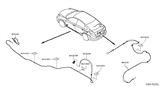 Diagram for Nissan Door Latch Cable - 84652-3BA0A
