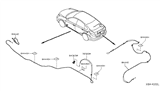 Diagram for 2018 Nissan Versa Fuel Door Release Cable - 78822-3BA0A