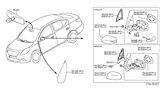 Diagram for 2018 Nissan Versa Note Side Marker Light - 26165-3VF5A