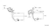 Diagram for 2016 Nissan Versa Note Brake Pedal - 46501-3AN2A