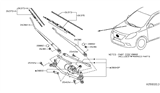 Diagram for 2018 Nissan Versa Wiper Arm - 28886-3AN1A