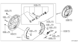 Diagram for 2014 Nissan Versa Parking Brake Shoe - D4060-1HL0B