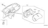 Diagram for 2014 Nissan Versa Instrument Cluster - 24810-9KA0B