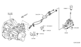 Diagram for 2017 Nissan Versa Note Automatic Transmission Shifter - 34101-1HM0A