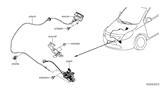 Diagram for 2013 Nissan Versa Hood Latch - 65603-3BA0A