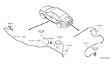 Diagram for 2015 Nissan Versa Fuel Door Release Cable - 78827-JX00A