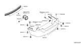 Diagram for Nissan Versa Bumper - HEM22-3AN0J