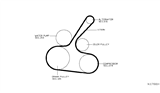 Diagram for 2019 Nissan Versa Drive Belt - 11720-1KT0A