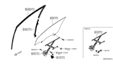 Diagram for Nissan Versa Window Run - 80331-3BA1A