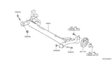 Diagram for 2012 Nissan Versa Trailing Arm - 55501-1HK1B