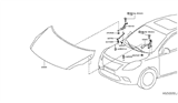 Diagram for Nissan Versa Hood - FEA00-3BAMA