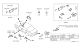 Diagram for Nissan Altima Ignition Lock Cylinder - K9810-1E500