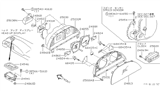 Diagram for Nissan Altima Oil Pressure Gauge - 24811-3E100