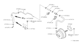 Diagram for Nissan Stanza Brake Booster Vacuum Hose - 47471-1E400