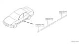 Diagram for 1995 Nissan Stanza Door Moldings - 80870-1E402