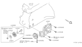 Diagram for Nissan Stanza A/C Idler Pulley - 11925-1E400