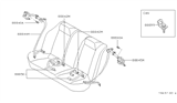 Diagram for 1996 Nissan Altima Seat Belt - 88842-1E400