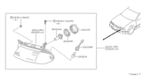 Diagram for 1993 Nissan Altima Headlight - B6010-1E401