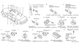 Diagram for 1994 Nissan Stanza Door Jamb Switch - 25360-10V10