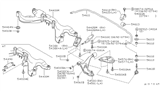 Diagram for 2002 Nissan Maxima Bump Stop - 54342-0E001