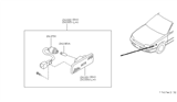 Diagram for 1994 Nissan Stanza Light Socket - 26255-1E400