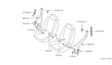 Diagram for 1994 Nissan Stanza Seat Belt - 86844-3E101