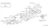 Diagram for 1996 Nissan Altima Exhaust Heat Shield - 74762-0E000