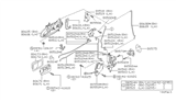 Diagram for Nissan Sentra Front Door Striker - 80570-70N00