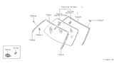 Diagram for 1996 Nissan Stanza Windshield - 72712-D9001