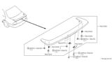 Diagram for Nissan Altima Spoiler - 96030-4E825