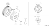 Diagram for Nissan Stanza Spare Wheel - 40300-1E411