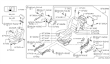 Diagram for 1996 Nissan Altima Seat Motor - 87451-2E000