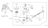 Diagram for Nissan Stanza Brake Master Cylinder Reservoir - 46010-1E401