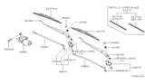 Diagram for 1999 Nissan Altima Wiper Pivot - 28850-5B600