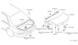 Diagram for Nissan Stanza Trunk Latch - 84630-0E700