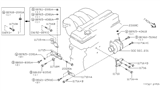 Diagram for 1993 Nissan Altima Alternator Bracket - 11710-1E400