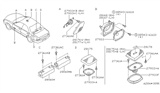 Diagram for 1994 Nissan Altima Car Speakers - 28157-0E020