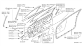 Diagram for 1996 Nissan Stanza Door Seal - 80830-0E700