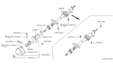 Diagram for 1994 Nissan Stanza Steering Column Cover - 48950-1E400