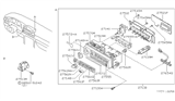 Diagram for 1994 Nissan Stanza Blower Control Switches - 27515-2B001