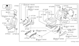 Diagram for 1994 Nissan Altima Seat Cover - 87320-2B100