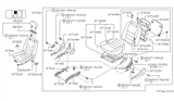 Diagram for Nissan Stanza Seat Cushion - 87300-2B100