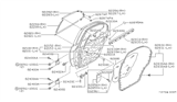 Diagram for Nissan Stanza Weather Strip - 82821-0E700