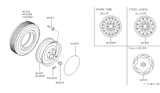 Diagram for 2005 Nissan Sentra Spare Wheel - 40300-1E407