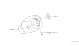 Diagram for 1995 Nissan Altima Steering Column Cover - 48474-1E401